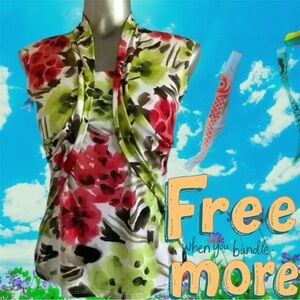 Free 💎Vintage Floral Short Sleeve Top